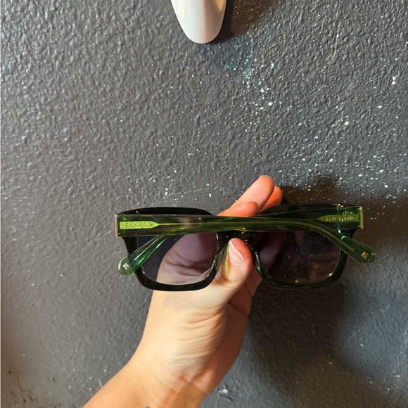 Kate Spade Elegant Black and Dark Green Frame Sunglasses with Case NWOT - Picture 2 of 7
